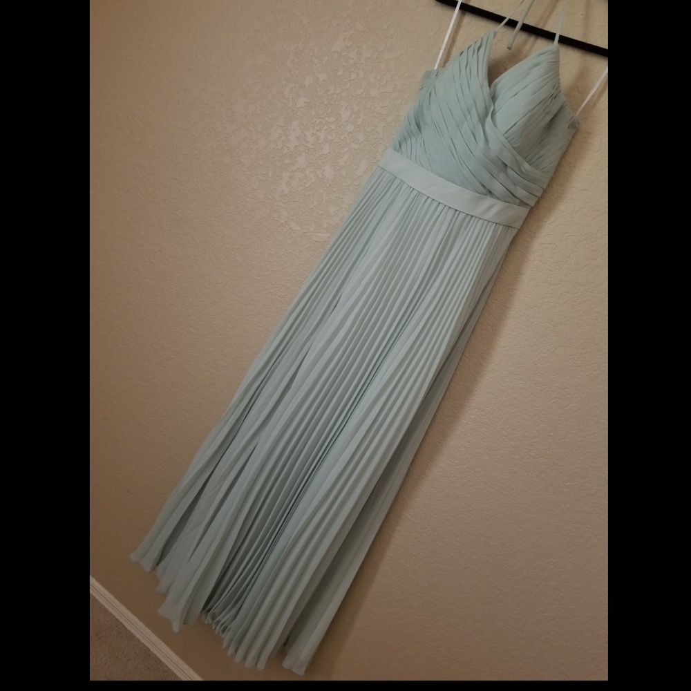 Mint green bridesmaid dress